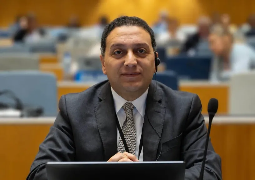 المستشار محمد عادل متحدثاً باسم رئاسة مجلس الوزراء