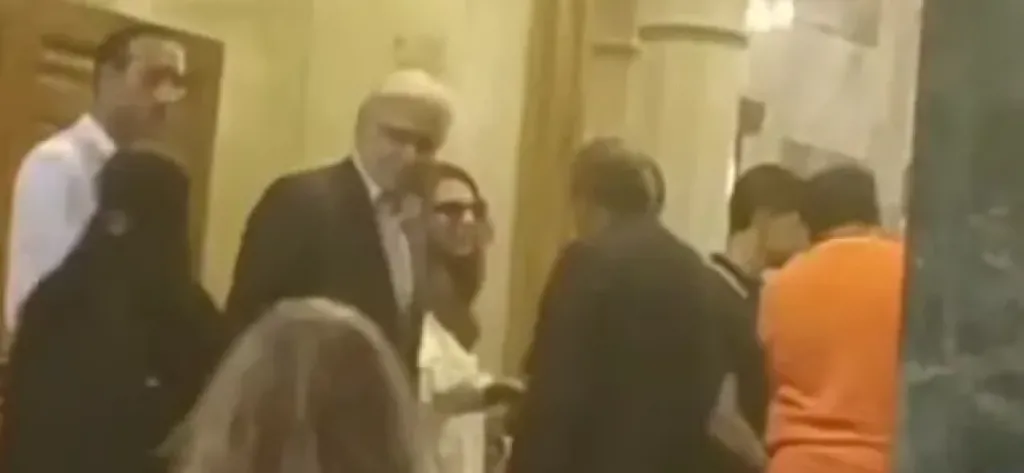 ليلى علوي وأمير رمسيس وأحمد مجدي في عزاء زوج ماريان خوري