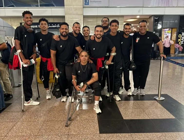 منتخب كرة القدم للساق الواحدة يطير الى سان بطرسبرج للمشاركة فى بطولة روسيا الدولية
