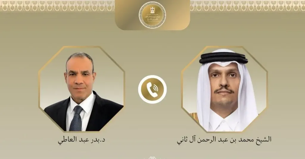وزير الخارجية ونظيره القطري يبحثان التطورات الإقليمية وسبل خفض التصعيد