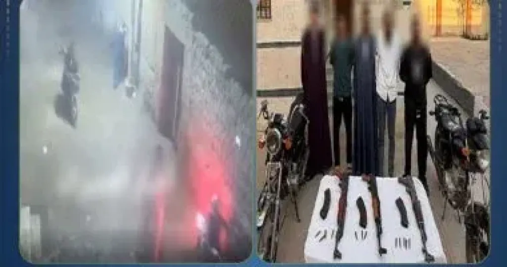 ضبط 5 أشخاص لإطلاقهم رصاص من بنادق آلية على منزل مواطن بسوهاج
