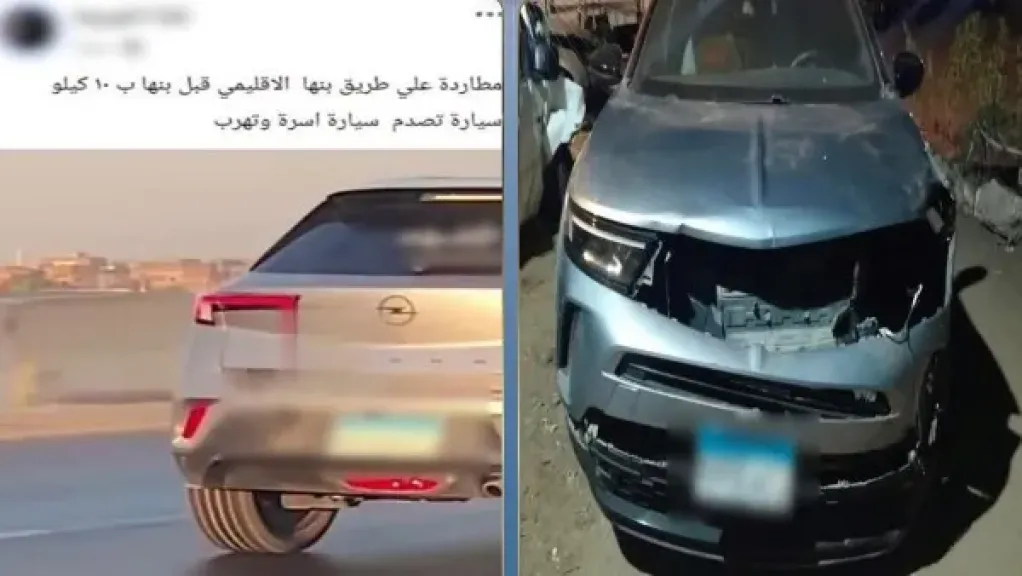 مفاجأة في واقعة مطاردة سيارة لأخرى بالقليوبية .. أحدهم توفى