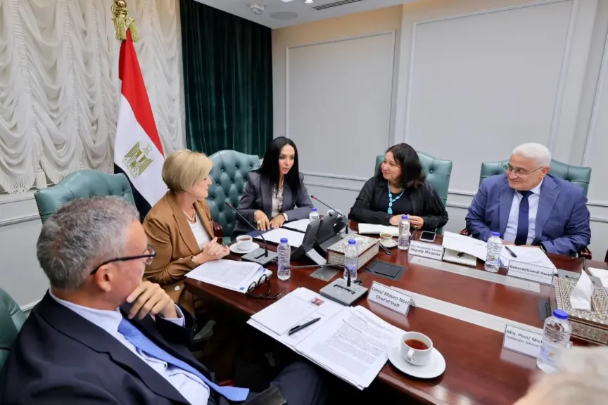 وزيرة التضامن  تستقبل وزيرة العمل والسياسات الاجتماعية بالجمهورية الإيطالية