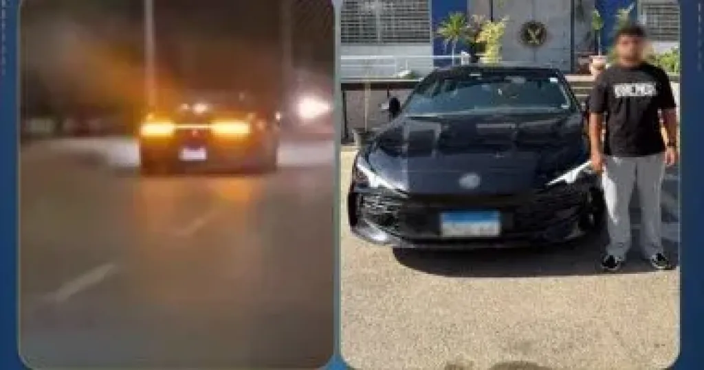 الداخلية تضبط طالبا يقود سيارة وصدم أخرى وهرب في الشيخ زايد