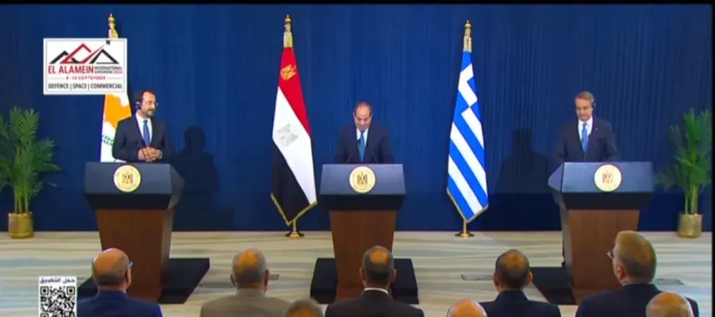 بث مباشر.. مؤتمر صحفي مشترك للرئيس السيسي ونظيره القبرصي ورئيس وزراء اليونان