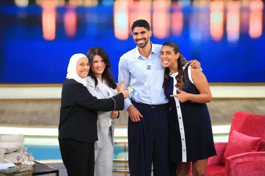 عبدالرحمن سامح ضيف «معكم منى الشاذلي» في أول ظهور بعد تتويجه بذهبية البحر المتوسط