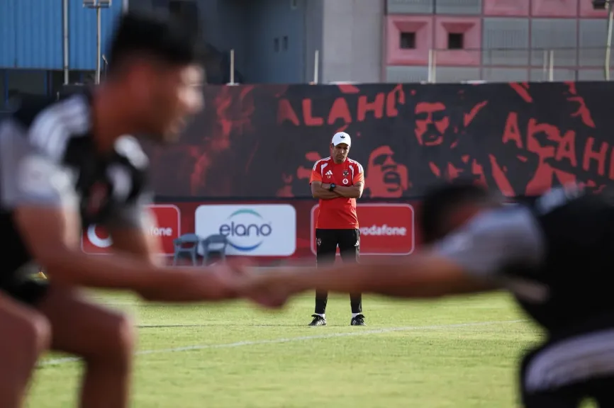 الأهلي يختتم استعداداته لمباراة المقاولون العرب بالدوري