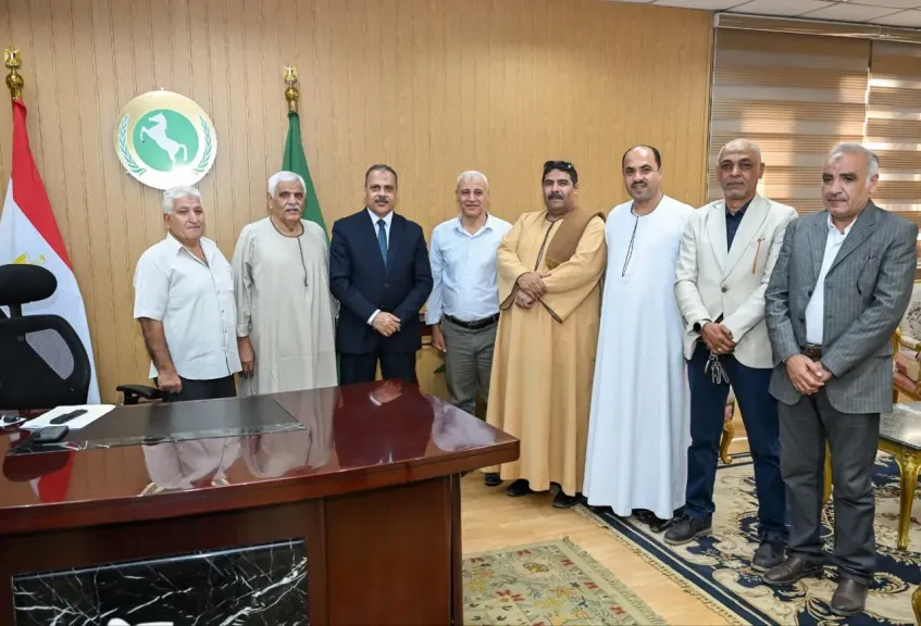 محافظ_الشرقية يستقبل نقيب الزراعيين والوفد المرافق له للتهنئة بالعيد القومي للمحافظة وعيد الفلاح