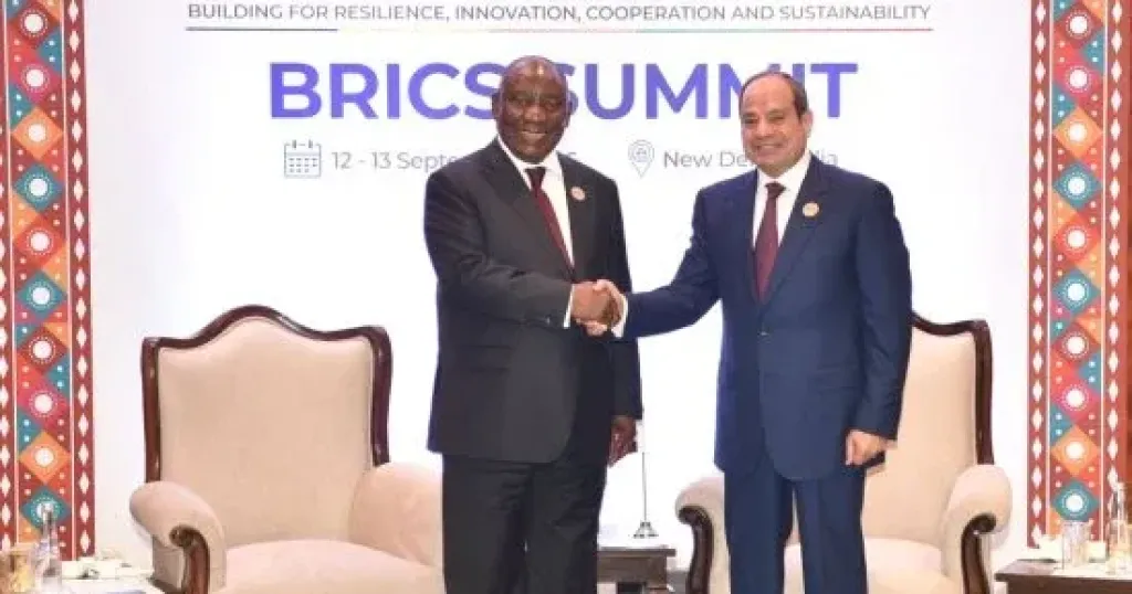 رئيس جنوب أفريقيا يؤكد حرص بلاده على تعميق التعاون مع مصر بمختلف المجالات