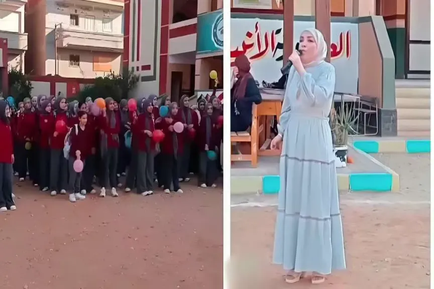 قبل وفاتها بلحظات .. فيديو يوثق اخر كلمات الأخصائية النفسية إيمان مع الطالبات بمدرسة السلام بديرب نجم