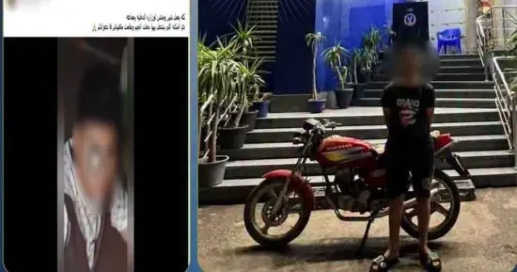 الداخلية تكشف حقيقة فيديو سرقة دراجة نارية فى طلخا وضبط الجانى