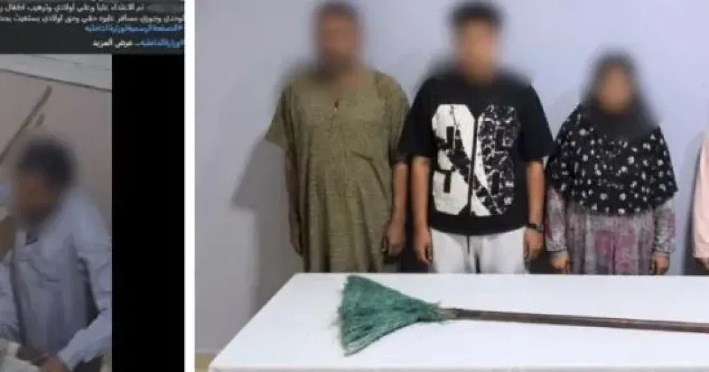 الداخلية تكشف ملابسات مقطع فيديو لتعدي شخص على سيدة بعصا خشبية بالبحيرة