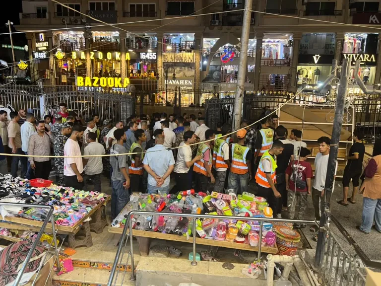 شنت مباحث أكتوبر حملة مكبرة لضبط الباعة الجائلين في أكتوبر