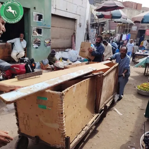 حملات لاعادة الانضباط وفتح الطرق للمواطنين بفاقوس محافظة الشرقية