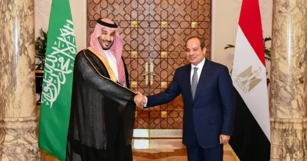 الرئيس السيسى يهنئ خادم الحرمين وولى العهد والشعب السعودى بقرب حلول اليوم الوطنى