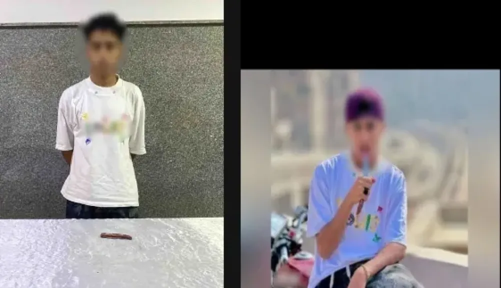 ضبط طالب حمل سلاحًا أبيض بقصد الاستعراض في المطرية