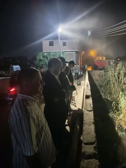 محافظ الشرقية  تكثيف اعمال  البحث والامساك بتمساح بمركز بلبيس