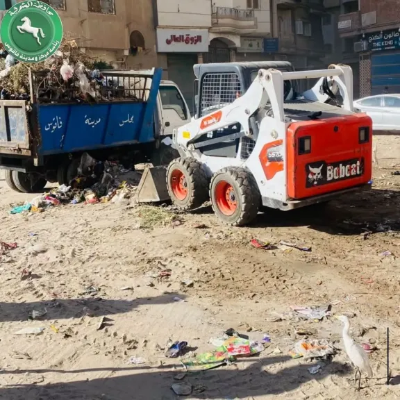 جهود ميدانية مكثفة للارتقاء بمنظومة النظافة وتحسين البيئة بمدينة فاقوس