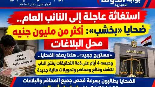 ضحايا «بخشب» يناشدون النائب العام: التحفظ على أموال المتهم وأسرته وتتبع الأموال محل البلاغات