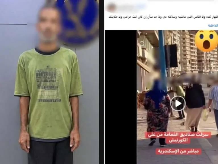 ضبط عاطل حاول سرقة صندوق قمامة بكورنيش الإسكندرية