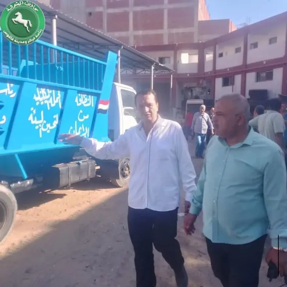 هيكل يتابع العمل بالحملة الميكانيكية بفاقوس شرقية ويتفقد جاهزية المعدات