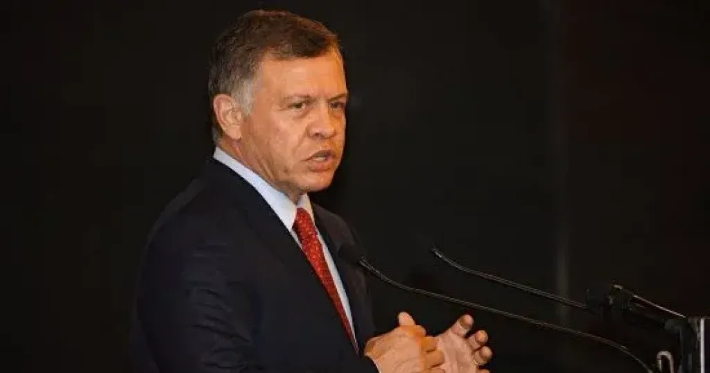 العاهل الأردنى: استمرار الاحتلال للأراضى الفلسطينية تجاهل للقانون الدولى