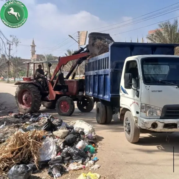 نشاط مكثف لاعمال النظافة بنطاق الوحدات المحلية بمركز فاقوس