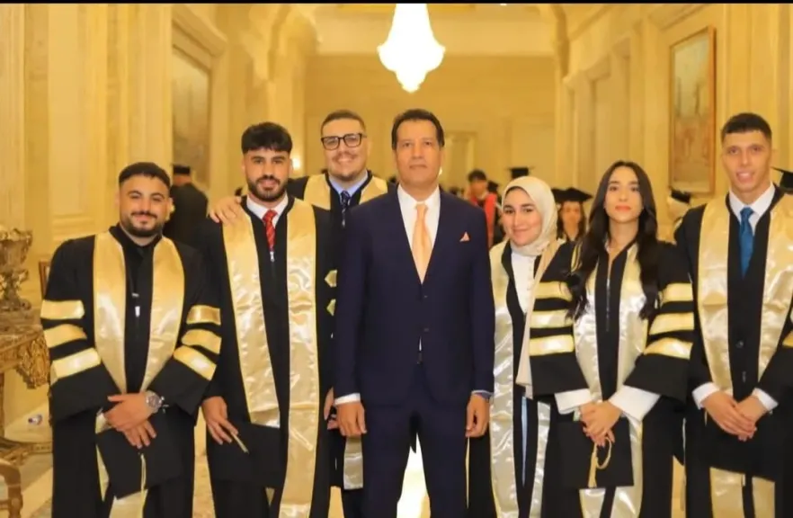 النائب هشام الحسيني يحتفل بتخرج نجله أحمد من الأكاديمية العربية للعلوم والتكنولوجيا والنقل البحري