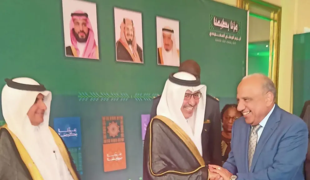 وزير الكهرباء يشارك سفارة السعودية بالقاهرة الاحتفال باليوم الوطنى.