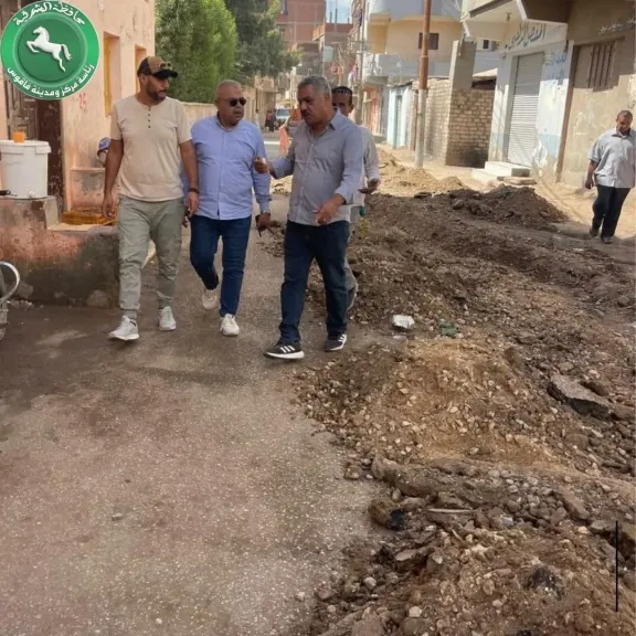 هيكل: متابعة بدء أعمال الرصف بمنطقة احمد حلمي بفاقوس شرقية