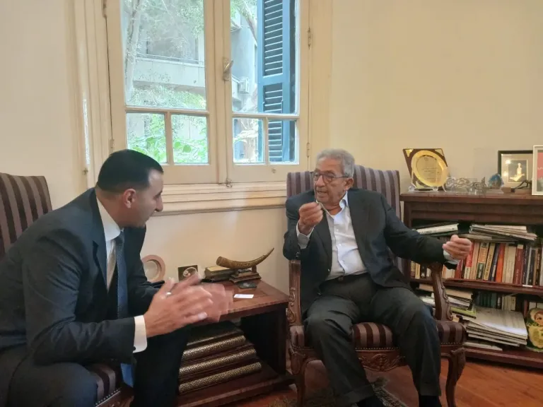 السعيد غنيم يلتقي عمرو موسى لبحث مسيرة حزب المؤتمر ورؤيته للمرحلة المقبلة