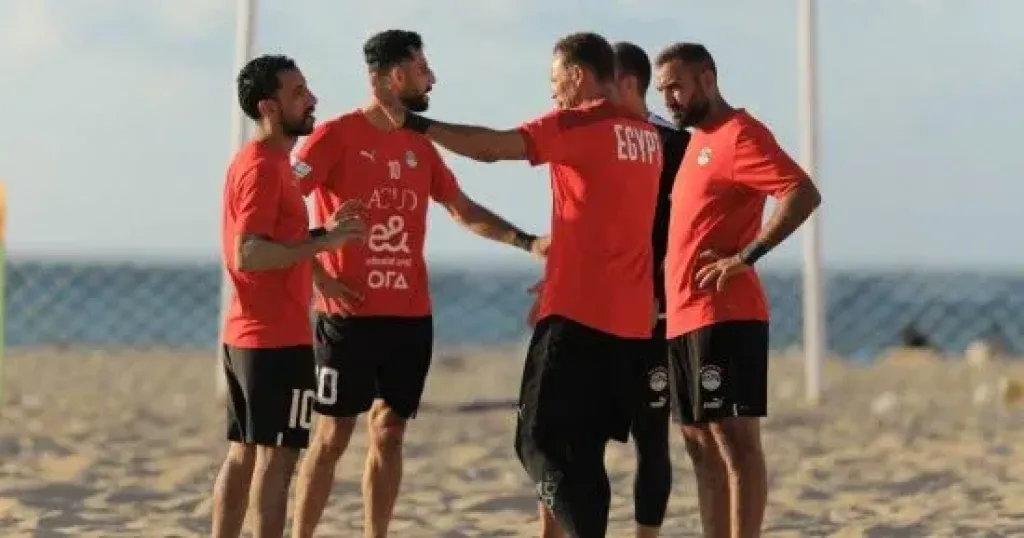 مران صباحي لمنتخب الشاطئية استعدادًا لمواجهة أنجولا