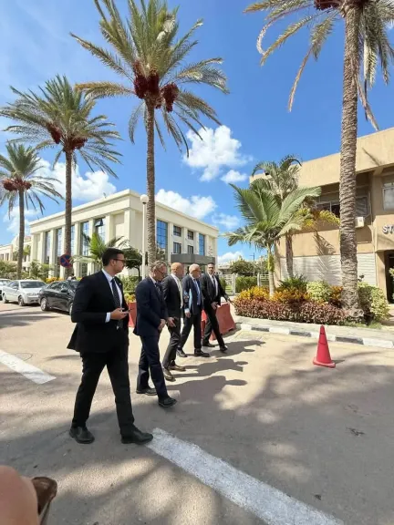 سفير مملكة السويد يزور المقر الرئيسي للأكاديمية العربية للعلوم والتكنولوجيا والنقل البحري بأبي قير