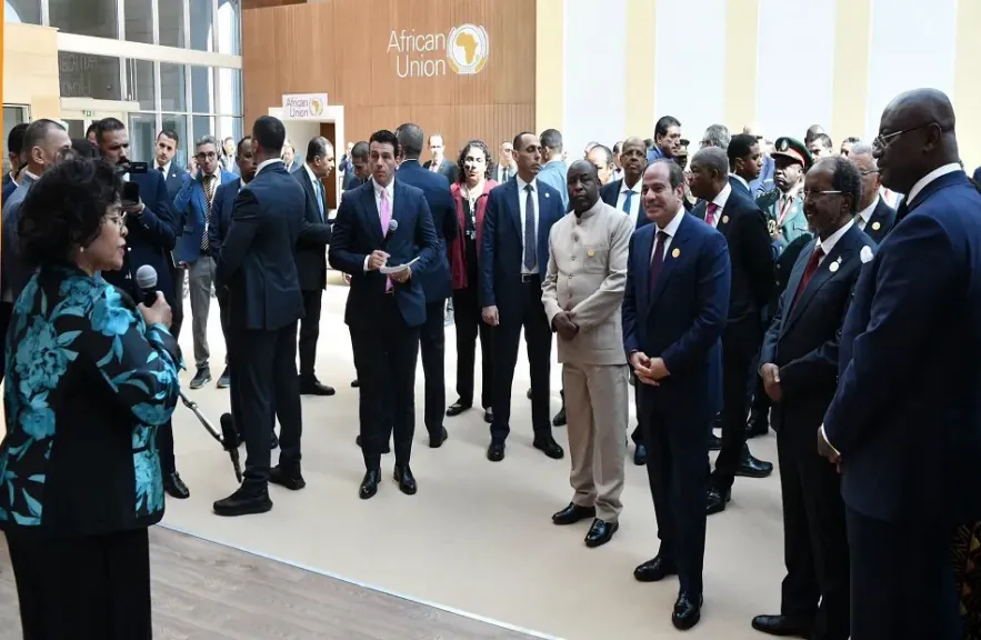 المتحدث الرئاسي ينشر صور افتتاح الرئيس السيسي الدورة الأولى من منتدى «العلمين - إفريقيا للأعمال»