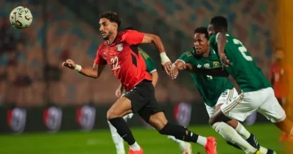 منتخب مصر يكتفى بالتعادل السلبى أمام جنوب أفريقيا فى الشوط الأول