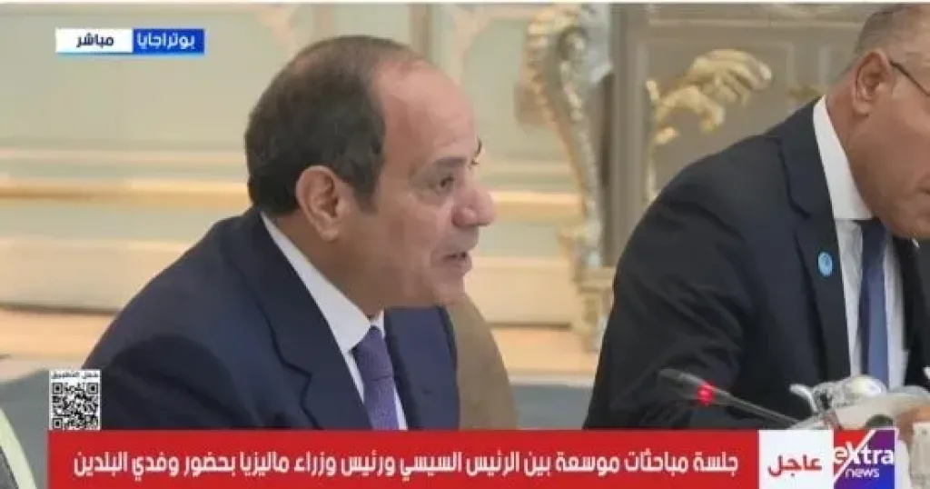نص كلمة الرئيس السيسى خلال جلسة مباحثات موسعة مع رئيس الوزراء الماليزى