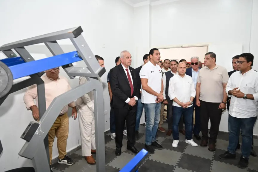 وزير الشباب ومحافظ الغربية يتفقدان الأنشطة والمنشآت بمركز شباب نهطاي بزفتى