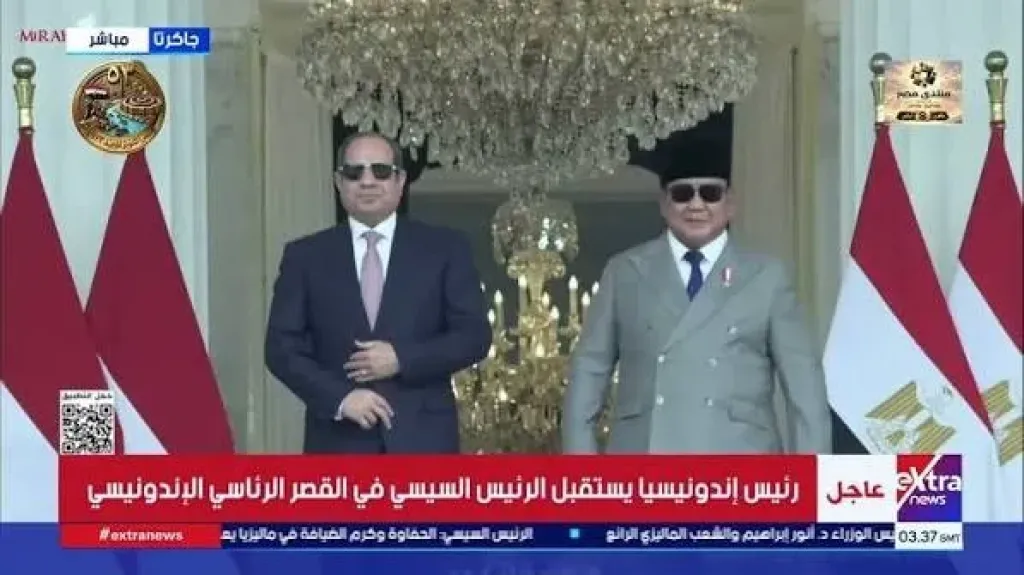 اصطفاف شعبى حاشد فى جاكرتا ترحيبا بزيارة الرئيس السيسى إلى إندونيسيا..