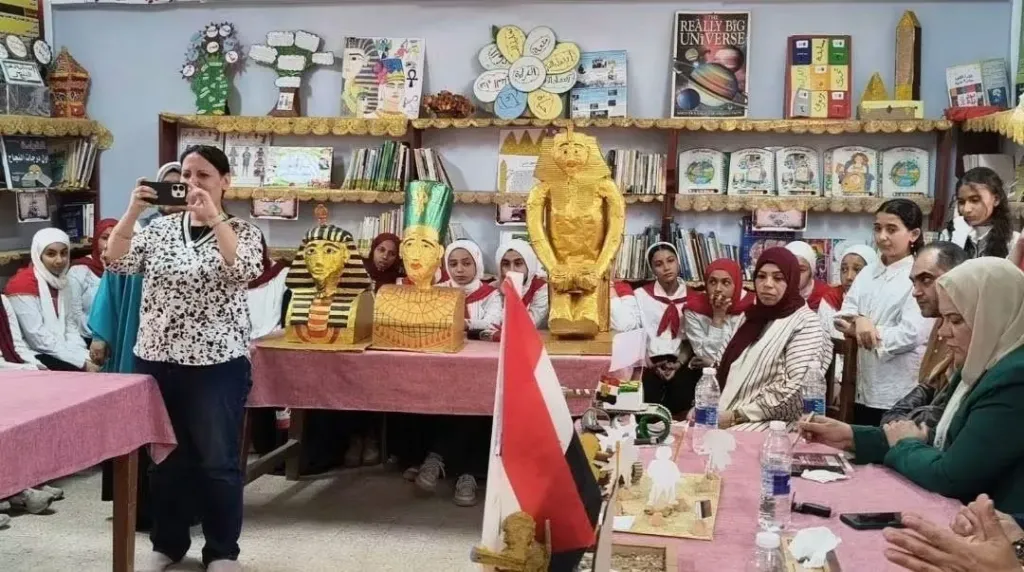 التراث الحضاري بالشرقية تنظم ندوة تثقيفية ورحلة تعليمية لـ ١٥٠  طالبة بههيا