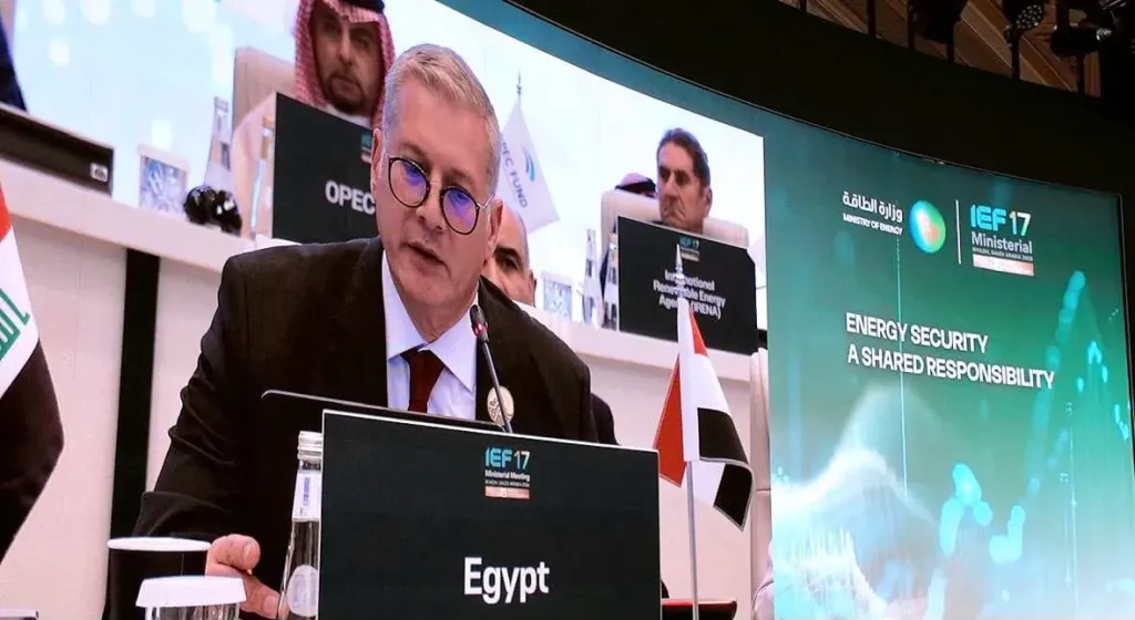 كريم بدوي من الرياض: أمن الطاقة يتطلب زيادة الاستثمارات وتعزيز التعاون الإقليمي