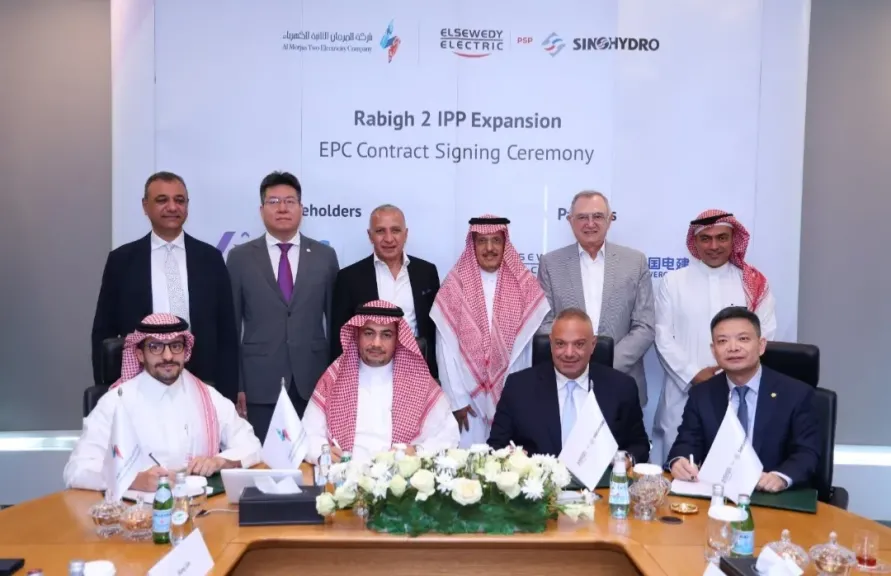تحالف السويدي إلكتريك لمشروعات نظم القوى وسينوهايدرو يوقّع عقد (EPC) لمشروع توسعة محطة رابغ 2 المستقلة لإنتاج الطاقة