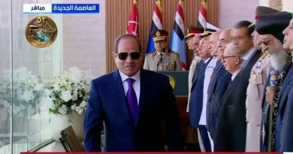 بدء حفل تخرج دفعات جديدة من الأكاديمية العسكرية بحضور الرئيس السيسى