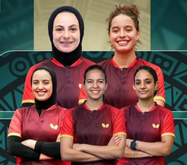وزير الشباب والرياضة يهنئ منتخب السيدات لتنس الطاولة بالتتويج ببطولة أفريقيا للفرق