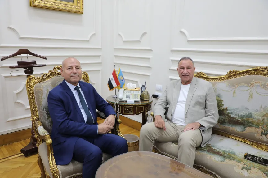 محافظ القاهرة يستقبل رئيس النادى الأهلى لبحث سبل التعاون بين الطرفين