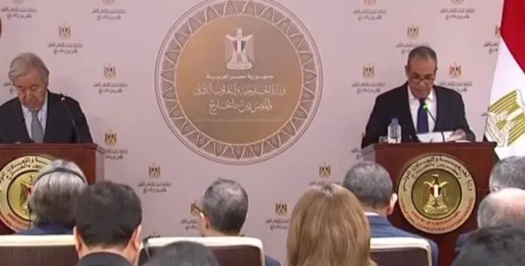 جوتيريش: أعرب عن تقديرى لمصر.. ولا يمكن الاستغناء عن دورها في القضية الفلسطينية
