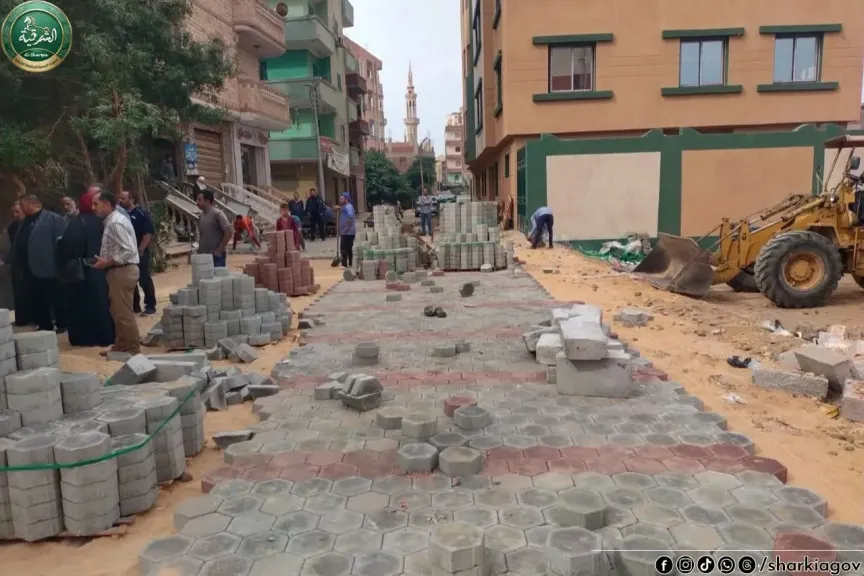 محافظ الشرقية: استكمال رصف شوارع ديرب نجم بالإنترلوك