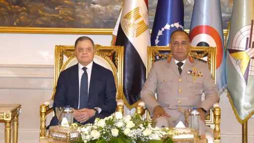 الفريق أشرف سالم زاهر يستقبل وزير الداخلية ووفد من قيادات الشرطة لتقديم التهنئة بمناسبة الإحتفال بالذكرى الثالثة والخمسين لإنتصارات أكتوبر المجيدة - صور