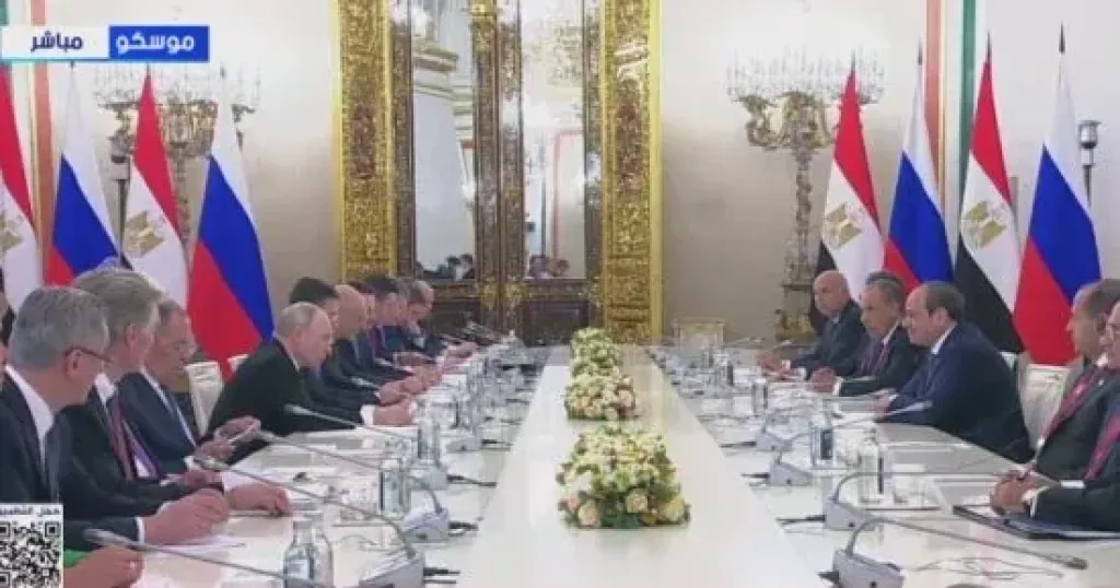 بوتين: التبادل التجاري بين مصر وروسيا يتجاوز 10 مليارات دولار